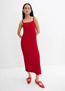 Verstellbares Trägerkleid aus elastischem Crêpe, bonprix