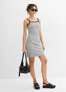 Trägerkleid mit Kontrastsaum, bonprix