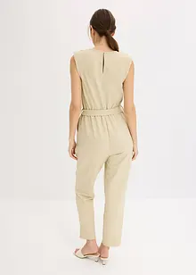 Jersey-Jumpsuit mit Schulterpolster, bonprix