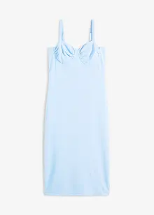 Midikleid mit feinem Satin, bonprix
