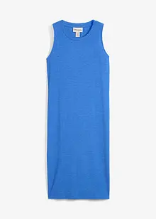 Rippkleid mit seitlichen Schlitzen aus fließendem Viskose-Mix, bonprix