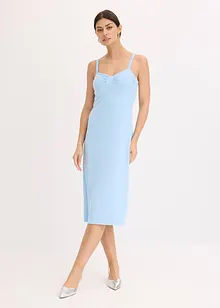 Midikleid mit feinem Satin, bonprix