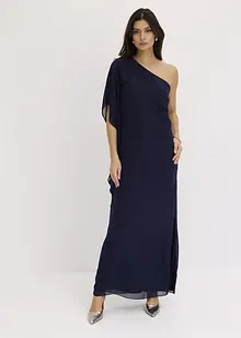 One-Shoulder-Kleid aus feinem Chiffon, bonprix