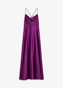Trägerkleid aus strukturiertem Satin, bonprix