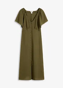 Midikleid in Leinen-Optik, bonprix