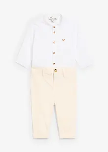 Body-Hemd und Chinohose aus reiner Baumwolle (2-tlg.Set), bonprix