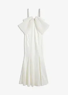 Brautkleid aus glänzendem Satin mit Strasssteinenverzierungen, bonprix