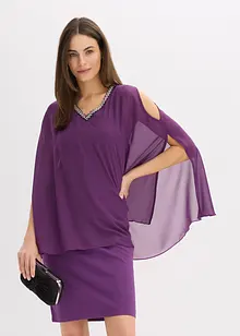 Chiffonkleid mit Strasssteinverzierung, bonprix