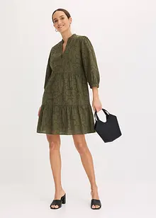 Tunika-Kleid mit Lochstickerei, bonprix
