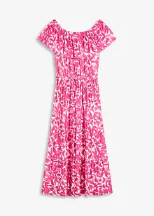 Carmen-Midikleid aus softem Viskose-Mix, bonprix