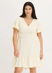Jerseykleid aus leichtem Crêpe mit Flügelärmel, bonprix