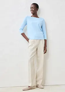 Feinstrickpullover mit Seidenanteil, bonprix