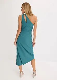 Satin-Kleid mit Drapierung, bonprix