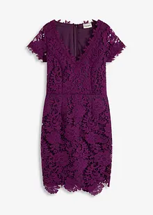 Spitzenkleid mit Häkel-Applikation am Ausschnitt, bonprix