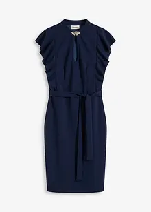 Etuikleid mit Accessoire-Verschluss am Ausschnitt, bonprix
