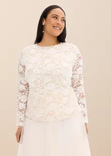Langarmshirt aus Spitze, bonprix