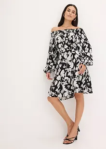 bedrucktes Carmen-Kleid, bonprix