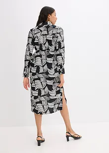 bedrucktes Blusenkleid aus leichtem Leinen-Mix, bonprix