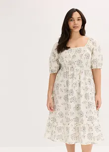 Midikleid mit Puffärmeln, bonprix