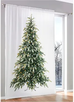 LED-Vorhang mit Tannenbaum Druck (1er Pack), bonprix