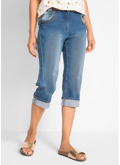 Slim Fit Jeans, Mid Waist, Baumwoll, bpc bonprix collection