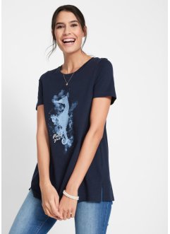 T-Shirt mit Seepferdchen Druck aus Bio-Baumwolle, bpc bonprix collection