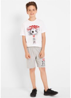 Jungen T-Shirt + Tanktop + Bermudas (4-tlg. Sportset ), bpc bonprix collection