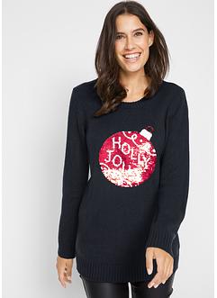 Weihnachtspullover Wendepailletten, bpc bonprix collection