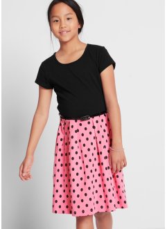 Mädchen Kleid mit Gürtel mit Bio-Baumwolle, bpc bonprix collection