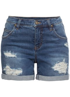 Jeans-Shorts mit Destroy- Effekten, RAINBOW
