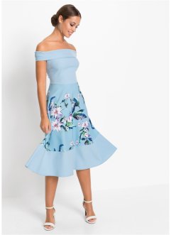 Carmen-Kleid mit Print, BODYFLIRT boutique