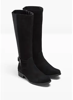 Weitschaftstiefel aus Leder, bonprix