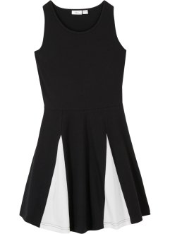 Mädchen Jerseykleid mit Einsätzen aus Bio-Baumwolle, bpc bonprix collection