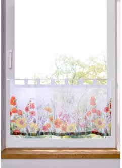 Scheibengardine mit Digitaldruck Blumen, bpc living bonprix collection