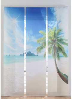 Blendschutz Schiebegardine mit Karibik Motiv (3er Pack), bpc living bonprix collection