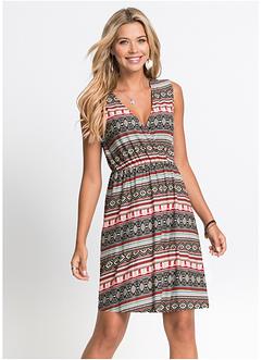 Jerseykleid mit graphischem Druck, RAINBOW
