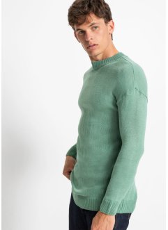 Rundhals-Pullover mit überschnittenen Schultern, RAINBOW