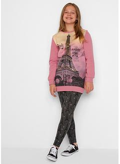 Mädchen Sweatshirt + Leggings (2-tlg. Set), bpc bonprix collection
