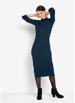 Strickkleid mit Stehkragen, bonprix