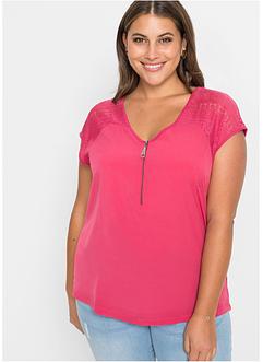 Shirt mit Spitzeneinsatz, BODYFLIRT