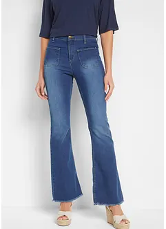 Flared Jeans High Waist, Stretch, bonprix