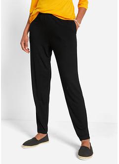 Leichte Schlupfhose mit High-Waist-Bequembund, 2er-Pack, bpc bonprix collection