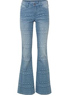 Schlagjeans mit Muster, RAINBOW