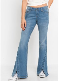 Weite Jeans mit Knopfleiste aus Bio-Baumwolle, RAINBOW