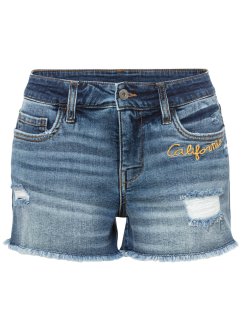 Jeans-Shorts mit Stickerei, RAINBOW