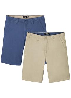 Chino-Bermuda, Regular Fit (2er Pack), bpc bonprix collection