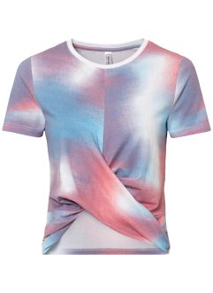 Shirt mit Wickeleffekt aus Bio-Baumwolle, RAINBOW