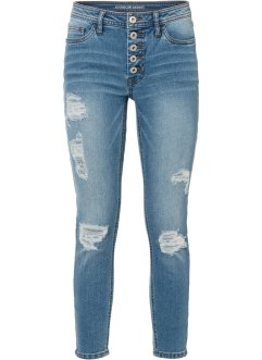 Verkürzte Destroyed-Skinny-Jeans, RAINBOW