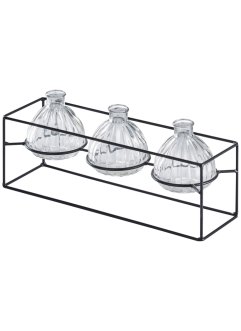 Vasen-Set mit Metallständer, bpc living bonprix collection