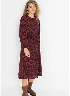 Midikleid mit Blumenprint, bonprix